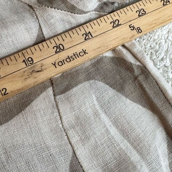 Klasiks Dress Womens Sz Medium Italian Linen Oversized Overlay Brown Lagenlook - Picture 9 of 11
